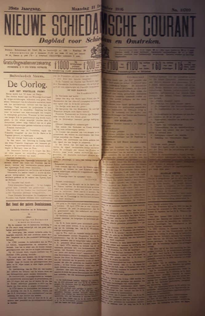 Nieuwe Schiedamsche courant 11 december 1916