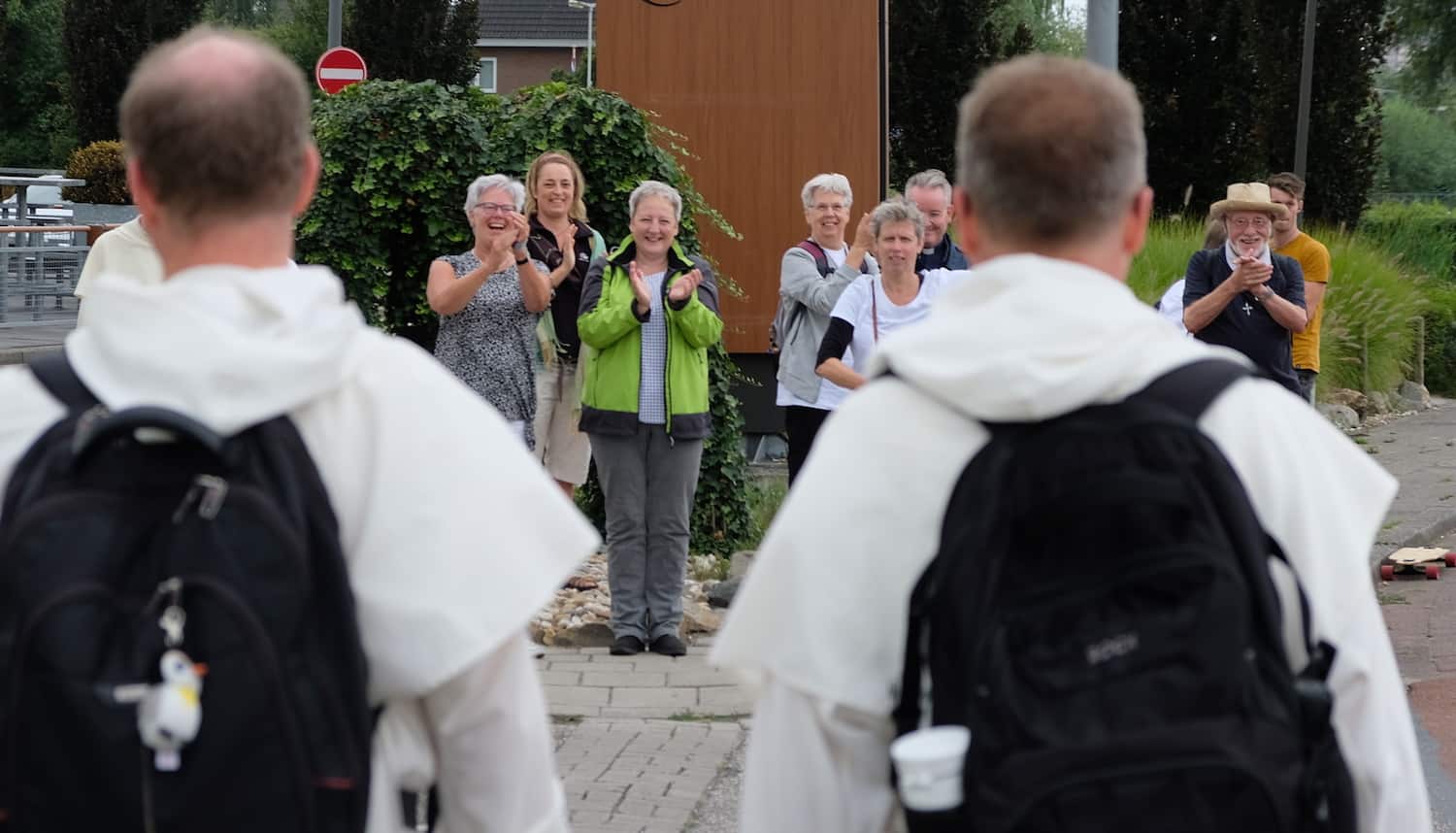 Jozef Essing intocht pelgrims 2018