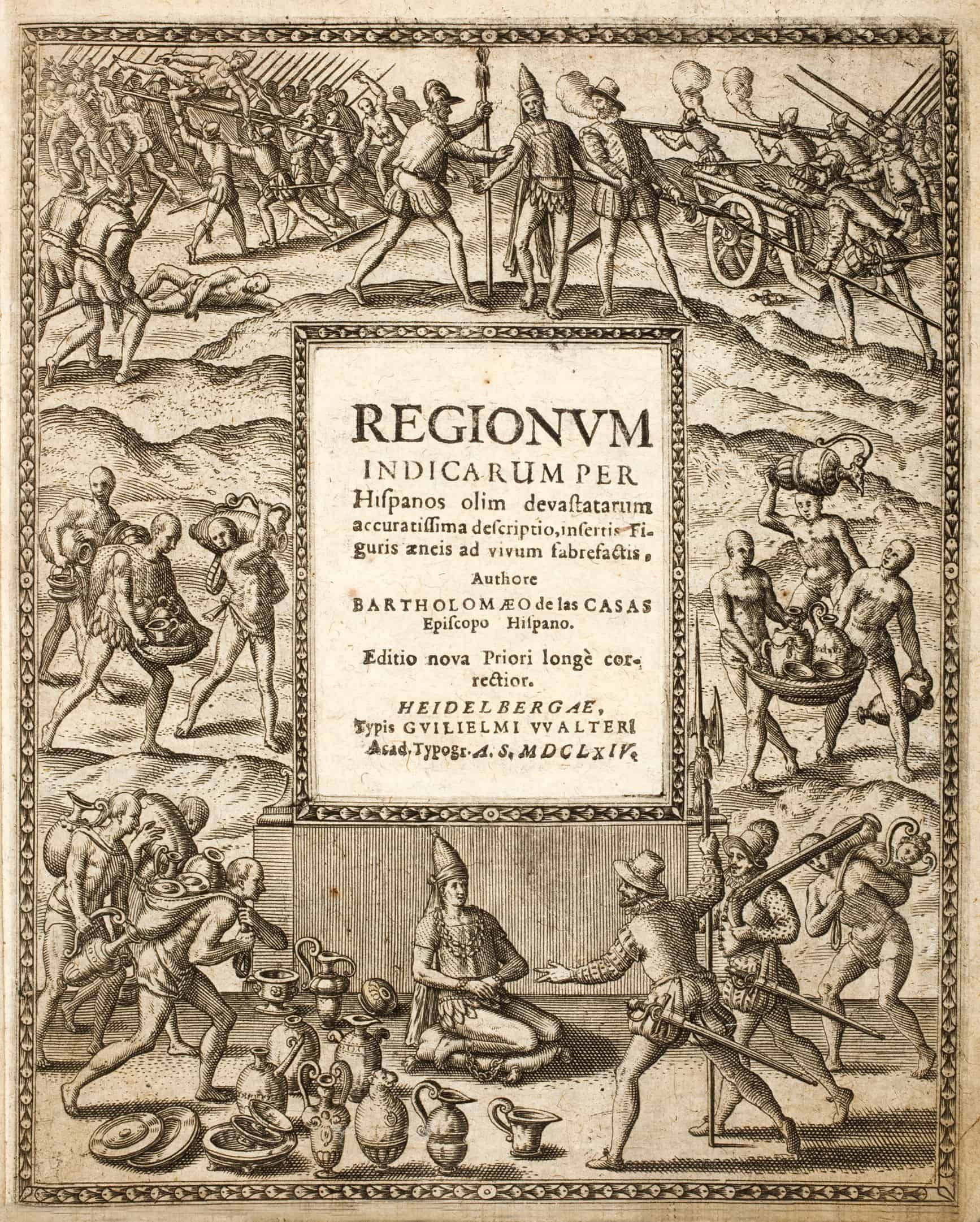 Bartolome de las Casas titelpagina Regionum indicarum per Hispanos olim devastatarum accuratissima descriptio